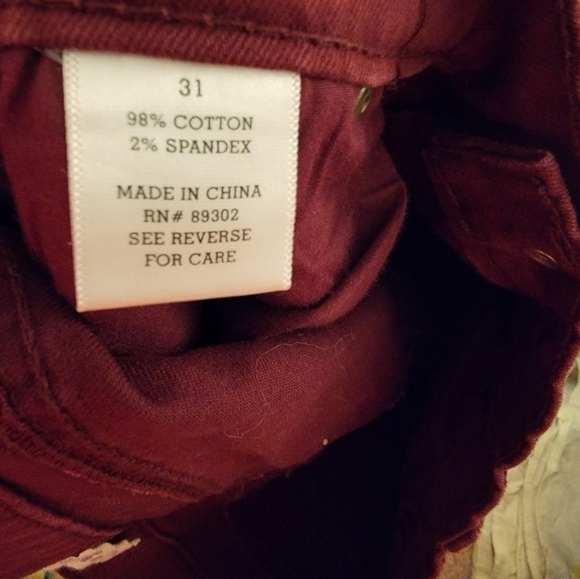 Altar'd State Berry Caitlin Pants Size 31‎ - Picture 6 of 9